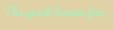 Image with Font Color B0EBB9 and Background Color E0D2A6